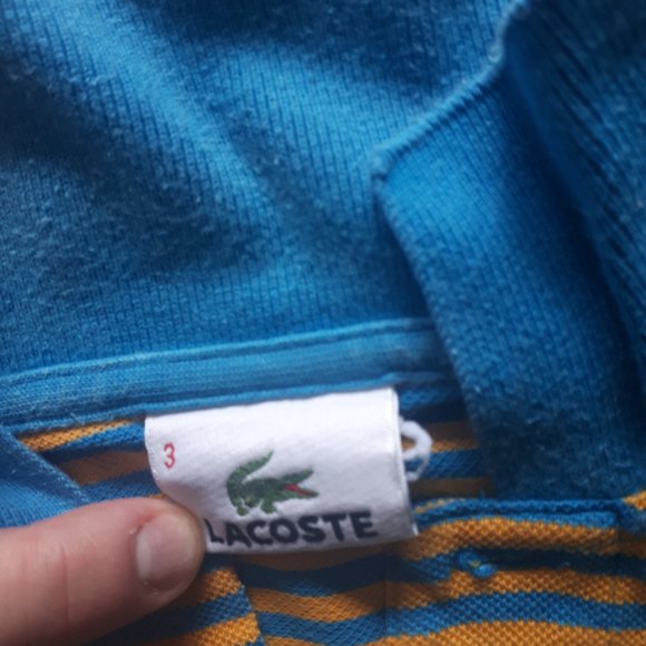 Men's Lacoste short sleeve polo, Sz. 3 - Picture 2 of 3